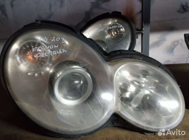 Фары мерседес 203.ксенон, рестайлинг