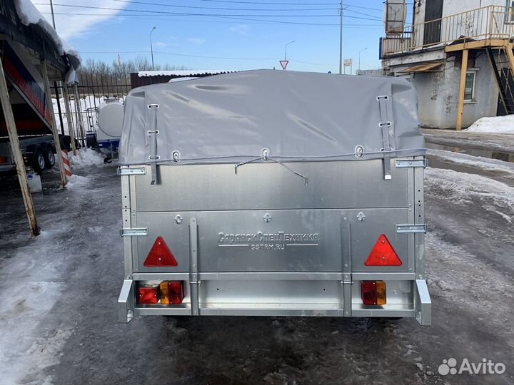 Прицеп сст 7132-2К (Надставной борт и Тент 0.6)