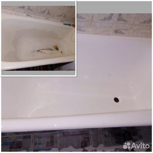 Реставрация ванны наливным акрилом (Опыт 13 лет)