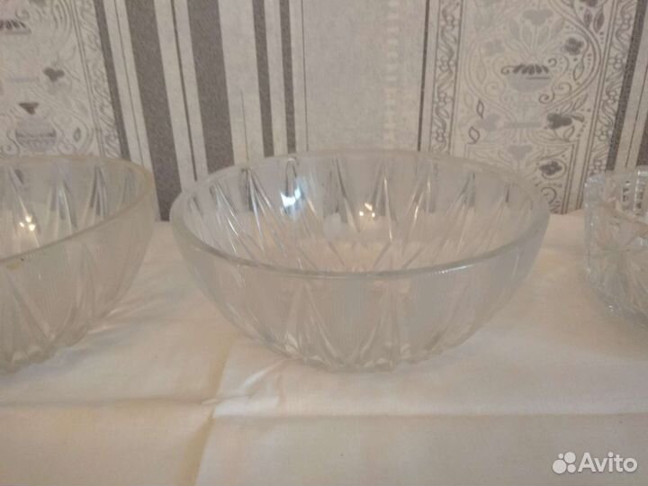 Хрустальная салатница, конфетница СССР