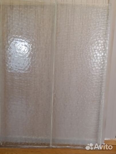 Стекло рифленое бу на межкомнатную дверь