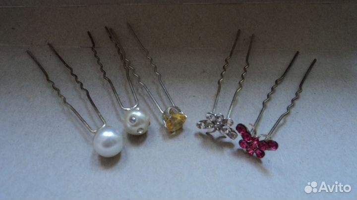 Продам новые шпилька-цветок и бабочка для волос