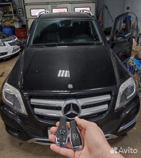 Ключ Mercedes Рыбка FBS3. Привязка к автомобилю