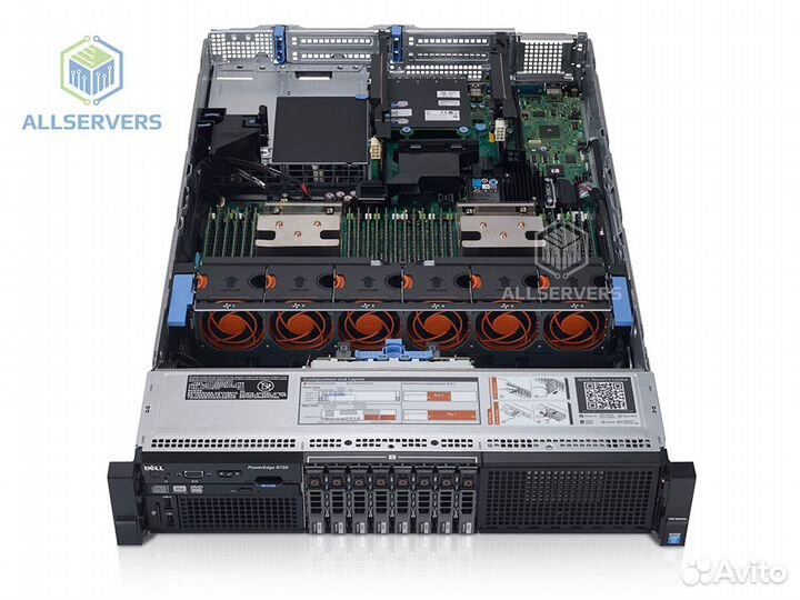 Сервер dell R730 H730 8*sff 2xE5-2697v4 384GB