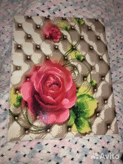 Картина из страз «Роза»