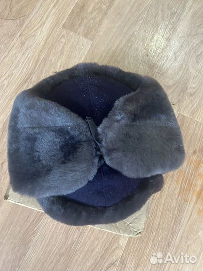 Шапка ушанка военная мвд меховая