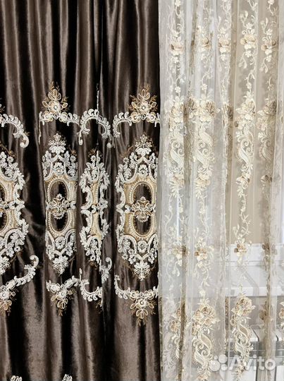 Шторы и тюль бу