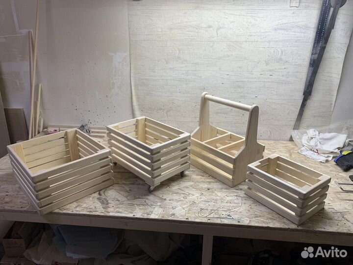 Ящик деревянный для хранения и подарков