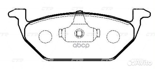GK1280 колодки дисковые передние Audi A3, VW G