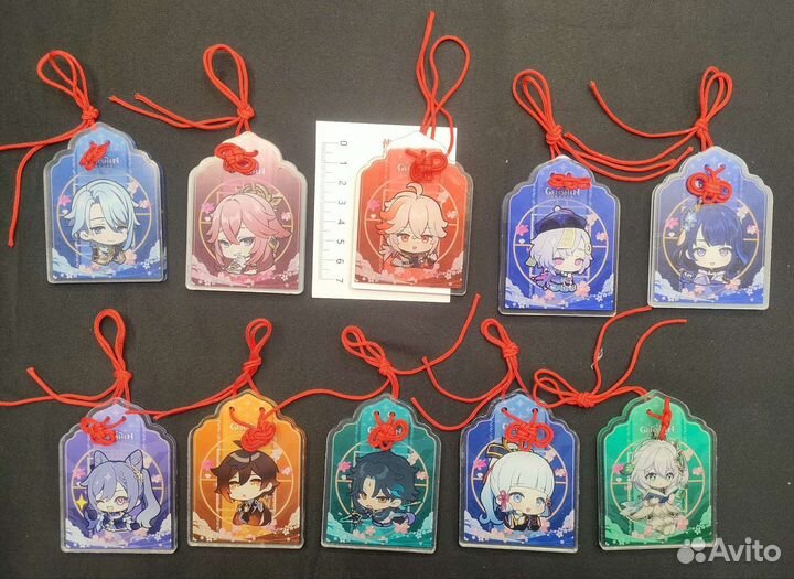 Брелок Геншин Импакт Genshin Impact мешочек удачи