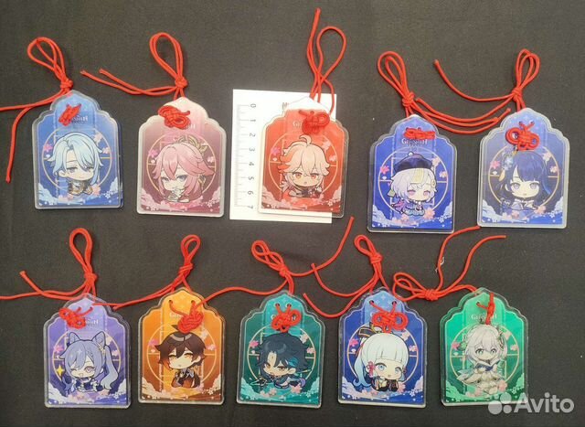 Брелок Геншин Импакт Genshin Impact мешочек удачи