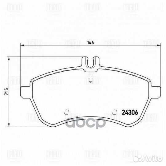 Колодки торм. для а/м Mercedes C (W204) (07) /E