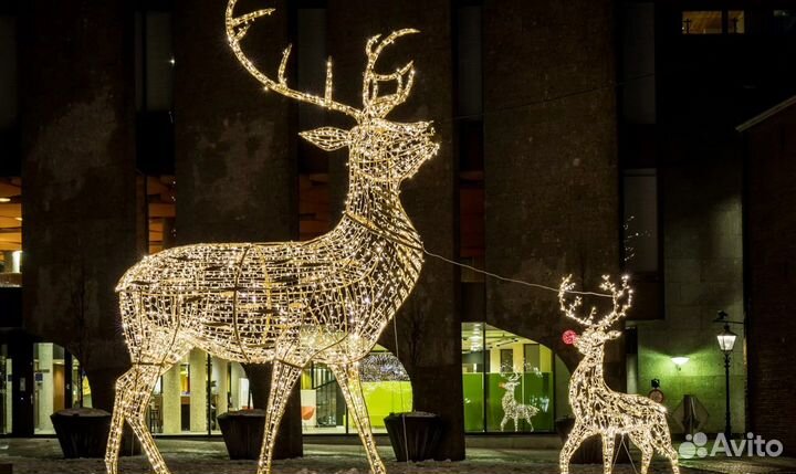 Уличная новогодняя фигура Олень