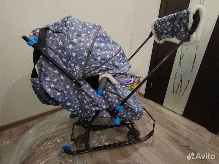 Санки коляска nika kids