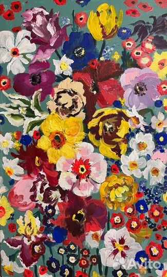 Картина акрилом на холсте (холст на подрамнике)