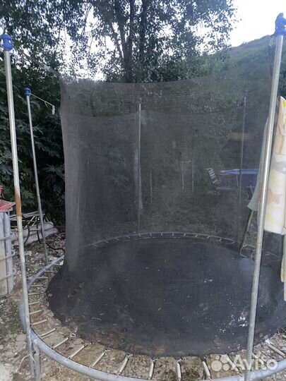 Батут уличный с сеткой