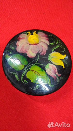 Шкатулка. Лак. Роспись. Винтаж