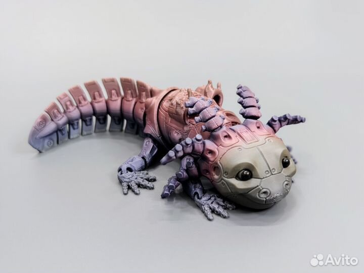 Робо - Аксолотль подвижный 3Д игрушка