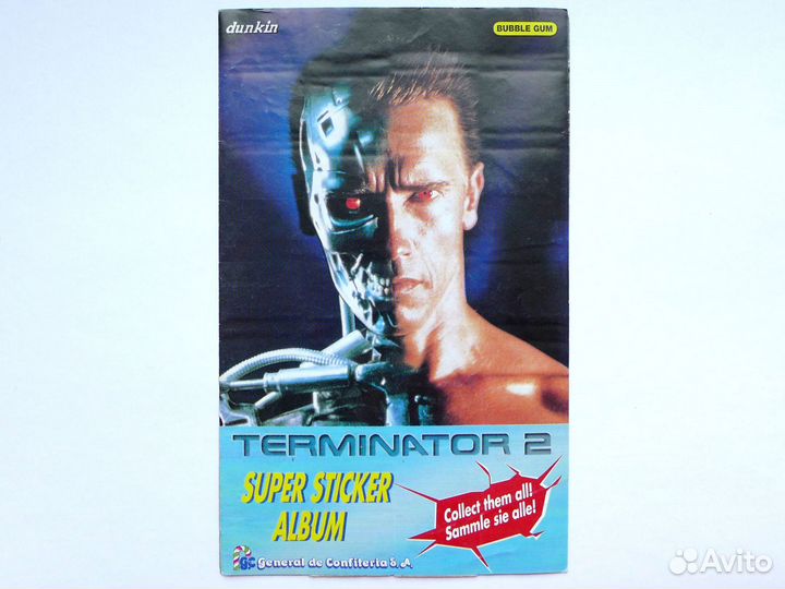 Terminator 2 терминатор альбом наклейки dunkin