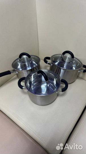 Набор кастрюль из нержавеющей стали