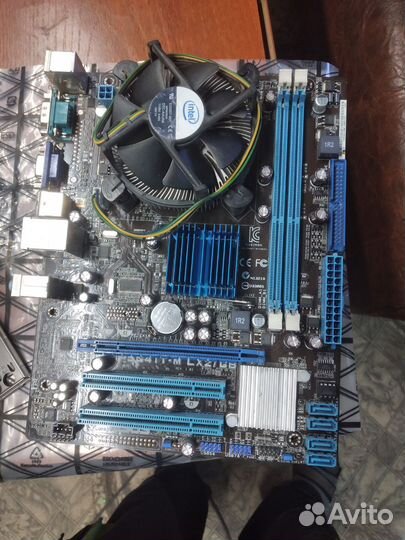 Комплект Мат. плата 775 + q6600 +Cooler