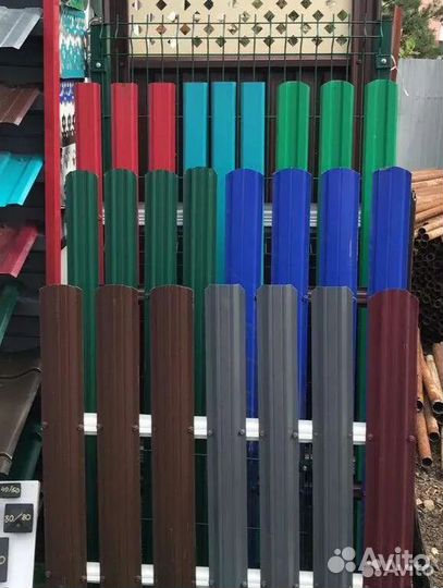 Штакетник металлический