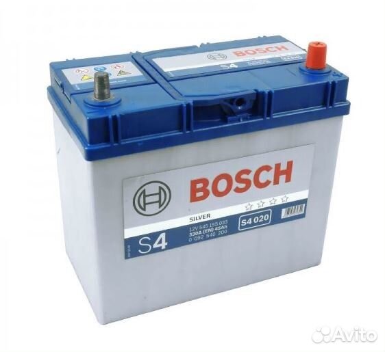45Ач Bosch Asia Silver S4 020