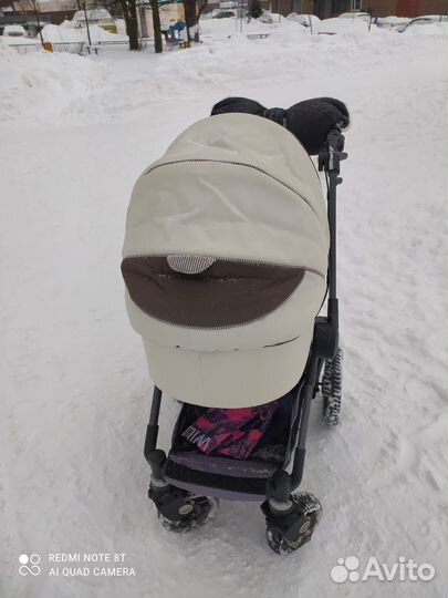 Коляска 2 в 1 teutonia эко кожа