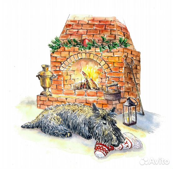 Открытки скотчтерьер