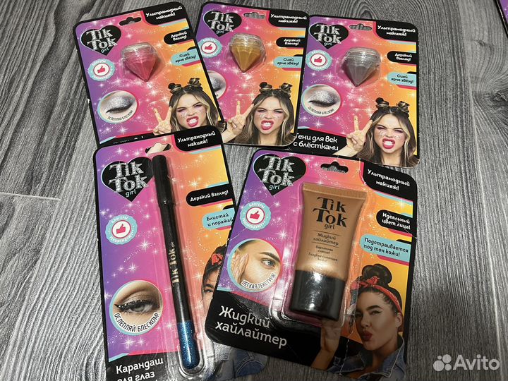 Новая косметика tik tok тени карандаш хайлайтер