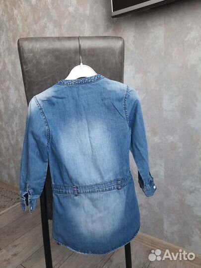 Стильные джинсовые платья на девочку 92-98 см