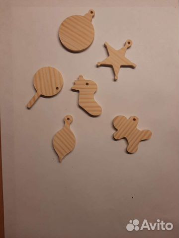 Заготовки новогодних игрушек из дерева