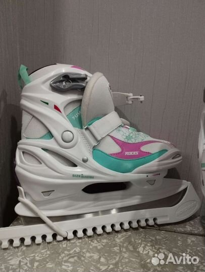 Коньки roces женские 36-40 регулируемые