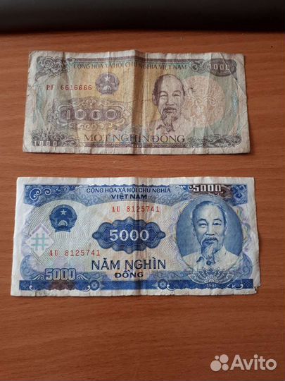 Вьетнамские донги