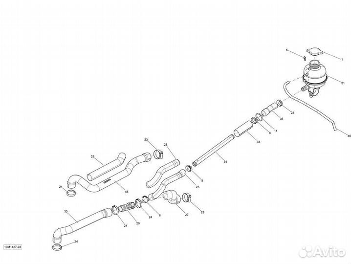 Бак охлаждающей жидкости (509000421)