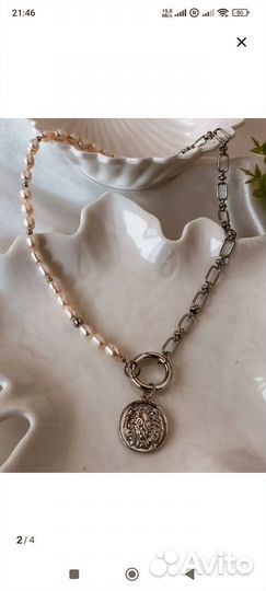 Чокер колье жемчуг