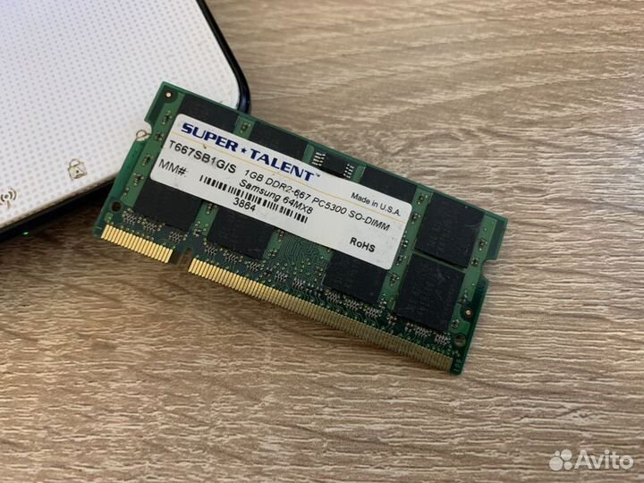 Оперативная память Super Talent 1GB DDR2 667MHz