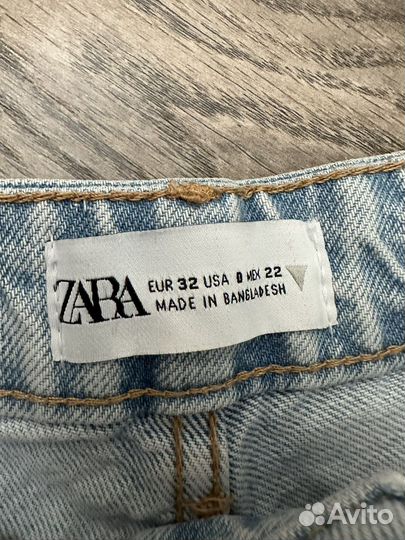 Джинсовые шорты zara 32