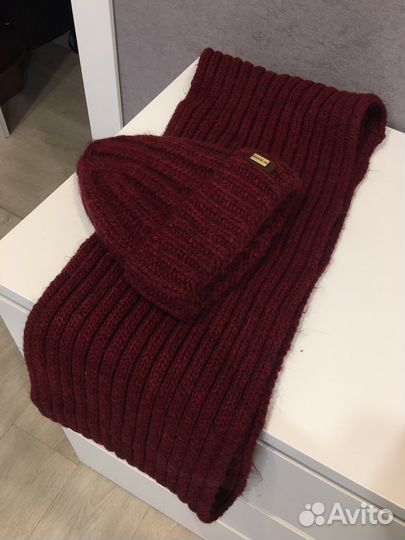 Комплект шапка и снуд женский