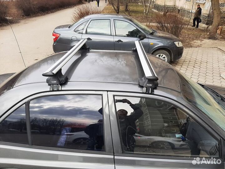 Багажник на крышу Хендай Акцент, Крыло Серый