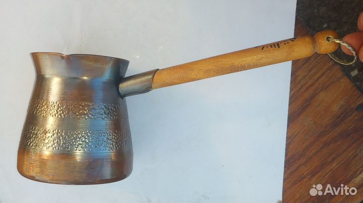Турка джезва СССР разные и ложка с длинной ручкой