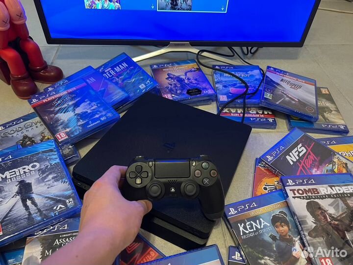 Sony PS4 Slim 500Gb + 140 Игр