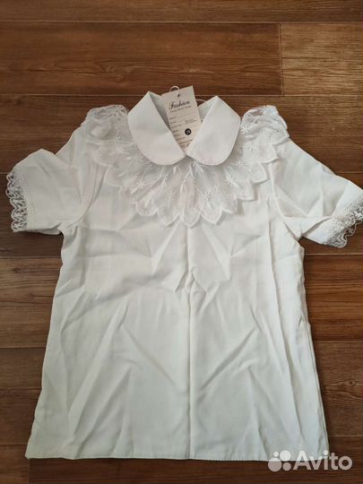 Блузка белая школьная