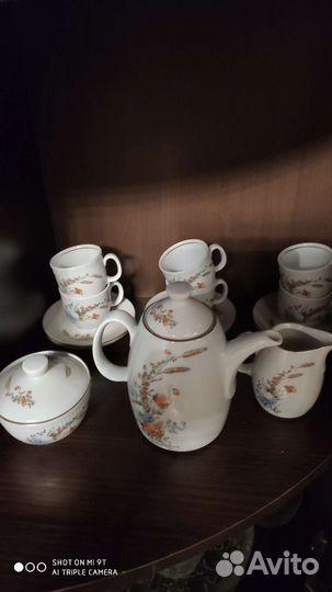 Кофейный фарфоровый сервиз гдр