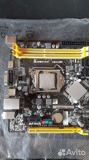 Мат плата 1150 + проц 4ядра + озу 16гб