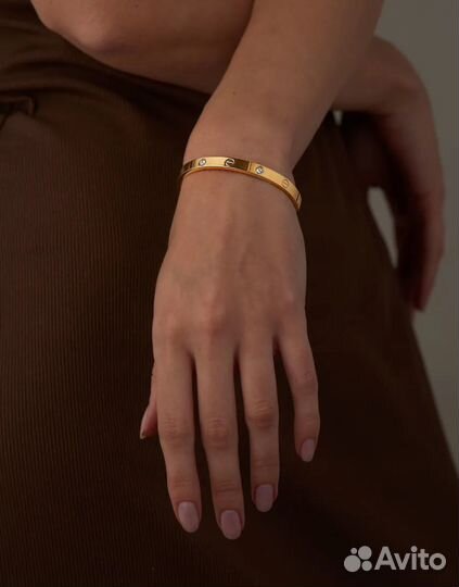 Браслет cartier love золото