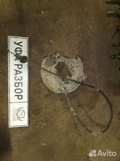 Механизм ручного тормоза задний левый+пыльник+трос