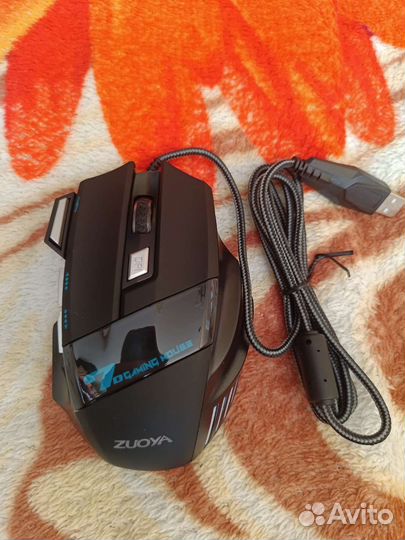 Проводная беззвучная Игровая мышь