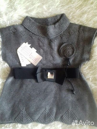 Жилет для девочки вязанный
