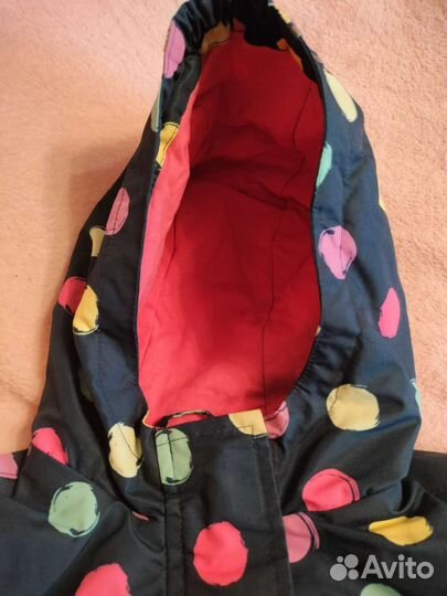 Яркая ветровка парка куртка Babygo для девочки 86